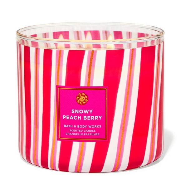 Discontinued Bath & Bodyworks Snowy peach berry candle - Picture 4 of 4